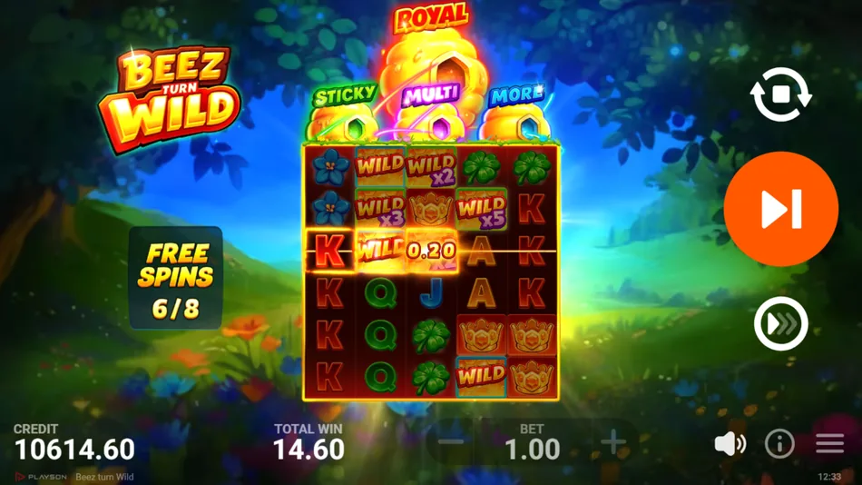 Royal Free Spins on the expanded 5x6 field