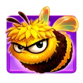 Multi Bee on a violet tile