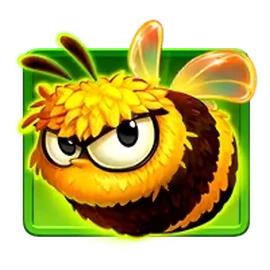 Sticky Bee on a green tile